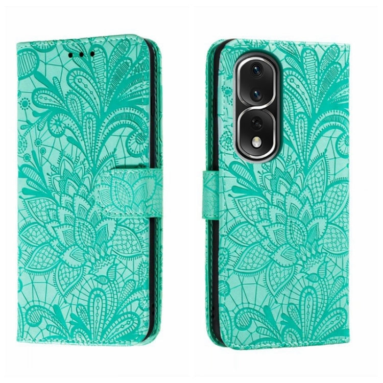 For Honor 80 Pro Lace Flower Embossing Flip Leather Phone Case