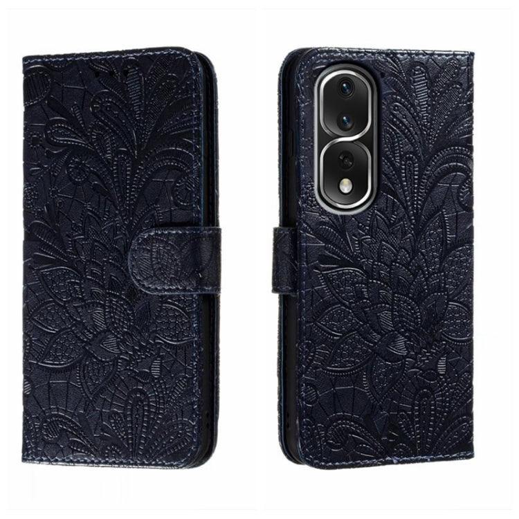 For Honor 80 Pro Lace Flower Embossing Flip Leather Phone Case