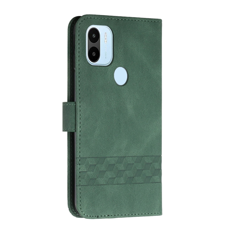 For Xiaomi Redmi A1+ Cubic Skin Feel Flip Leather Phone Case