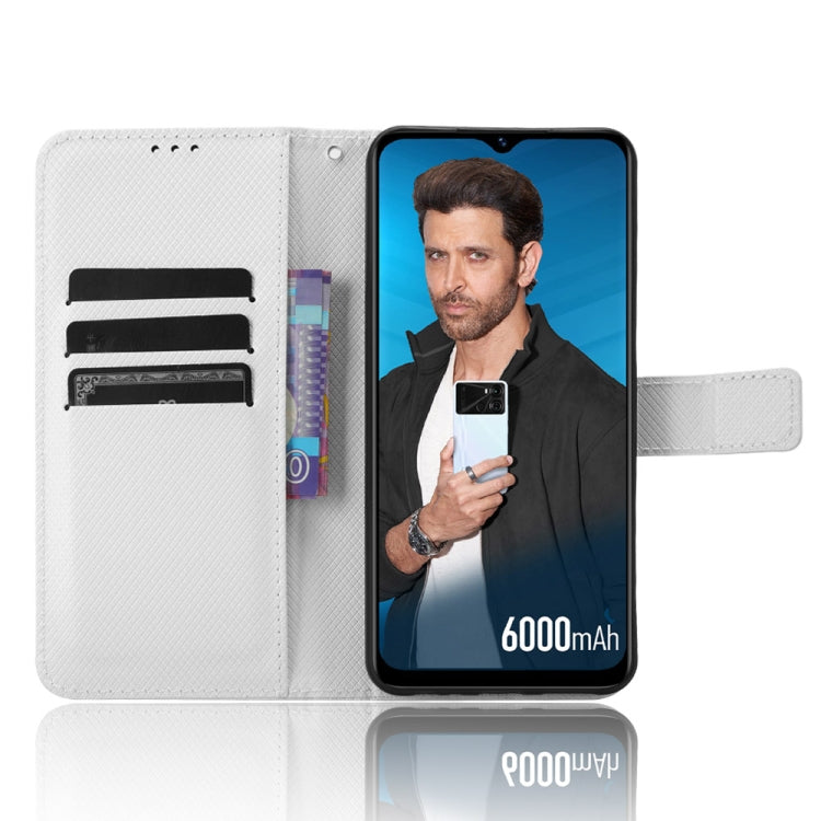 For Itel P40 Diamond Texture Leather Phone Case