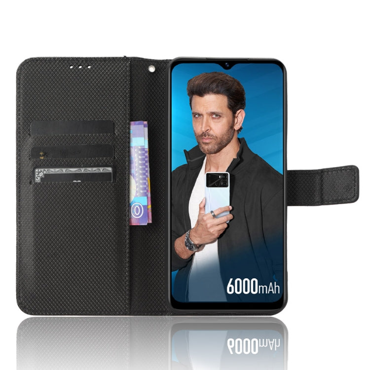 For Itel P40 Diamond Texture Leather Phone Case