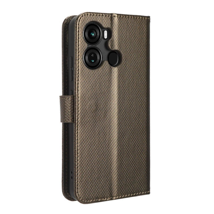 For Itel P40 Diamond Texture Leather Phone Case