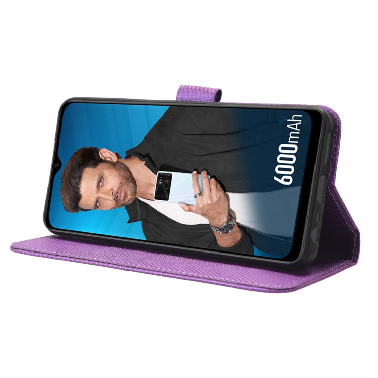 For Itel P40 Diamond Texture Leather Phone Case