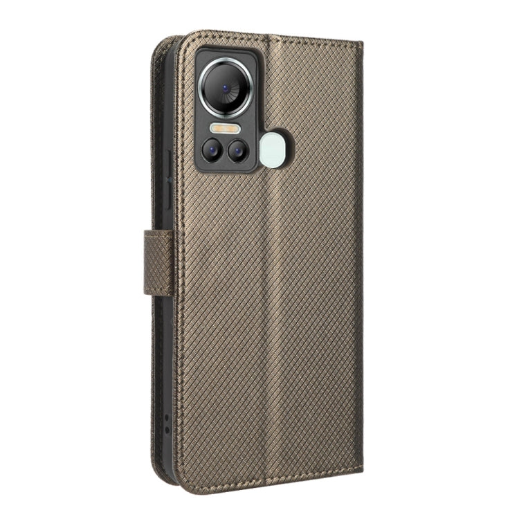 For Itel S18 S663L Diamond Texture Leather Phone Case