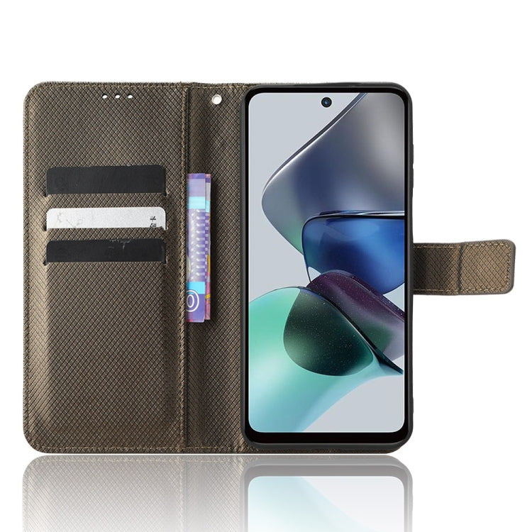 For Motorola Moto G13 / G23 4G Diamond Texture Leather Phone Case
