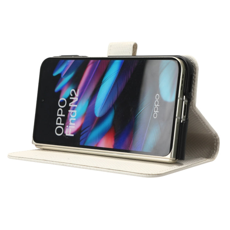 For OPPO Find N2 Diamond Texture Leather Phone Case