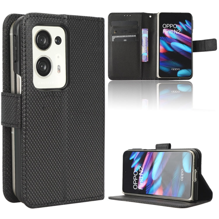 For OPPO Find N2 Diamond Texture Leather Phone Case