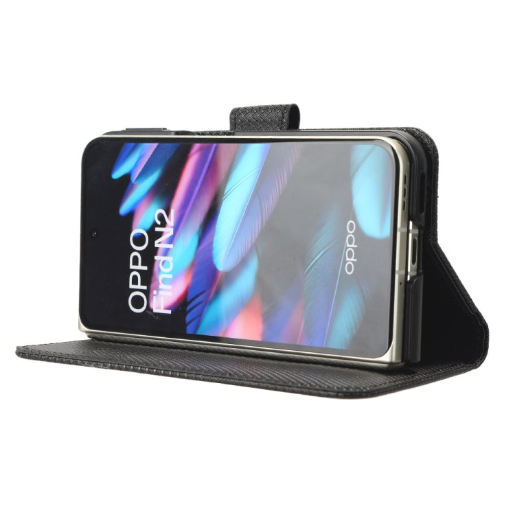 For OPPO Find N2 Diamond Texture Leather Phone Case