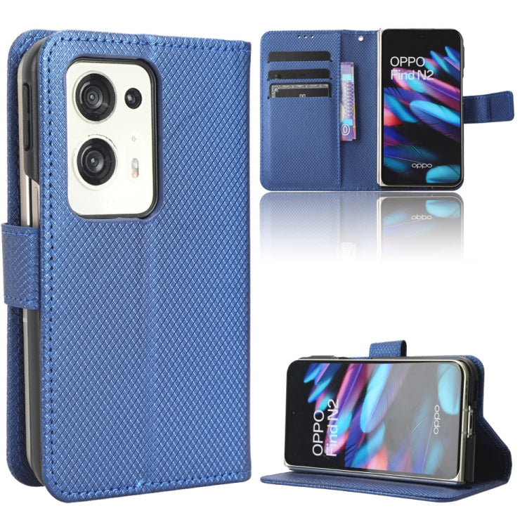For OPPO Find N2 Diamond Texture Leather Phone Case