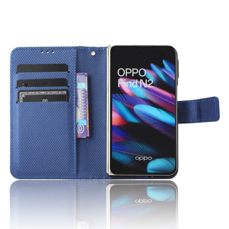 For OPPO Find N2 Diamond Texture Leather Phone Case