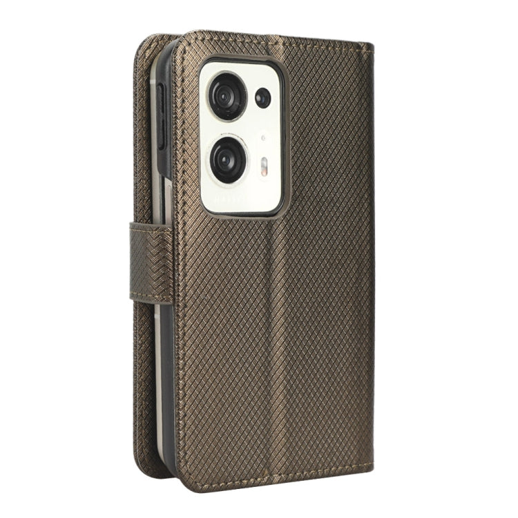 For OPPO Find N2 Diamond Texture Leather Phone Case