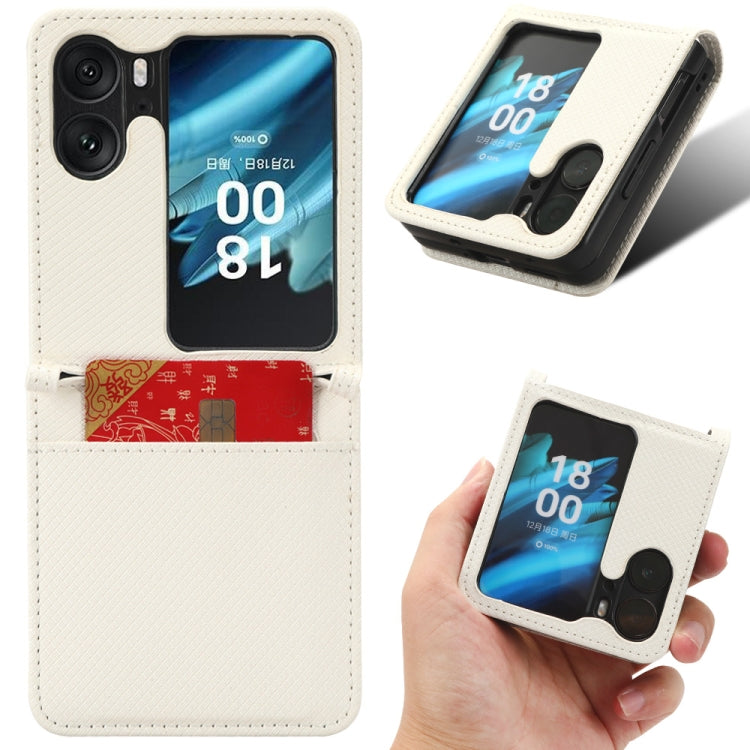 For OPPO Find N2 Flip Diamond Texture Leather Phone Case