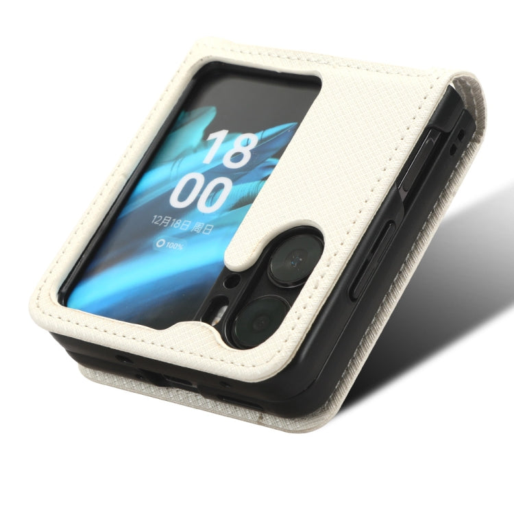 For OPPO Find N2 Flip Diamond Texture Leather Phone Case