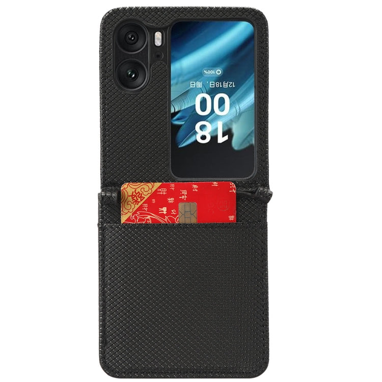 For OPPO Find N2 Flip Diamond Texture Leather Phone Case