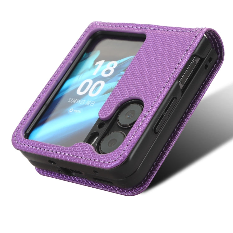 For OPPO Find N2 Flip Diamond Texture Leather Phone Case