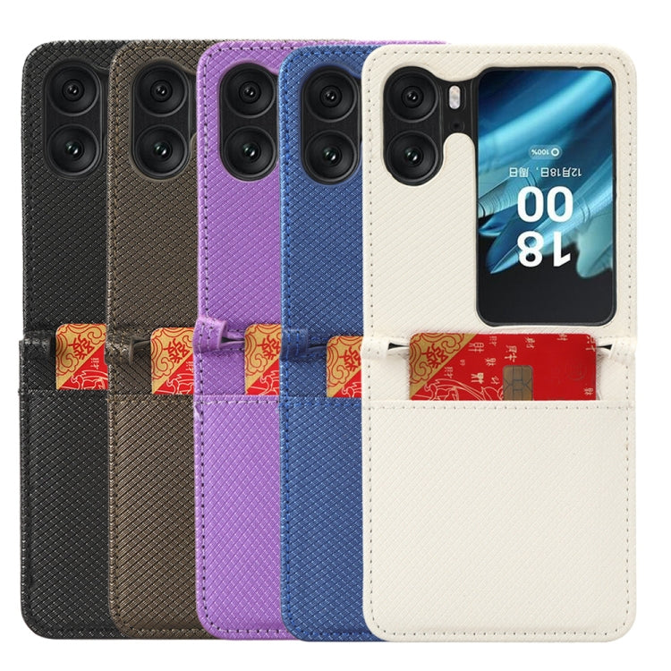 For OPPO Find N2 Flip Diamond Texture Leather Phone Case