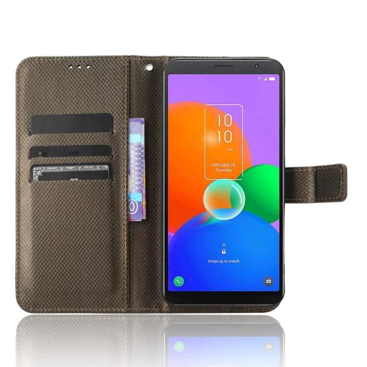 For TCL 403 Diamond Texture Leather Phone Case