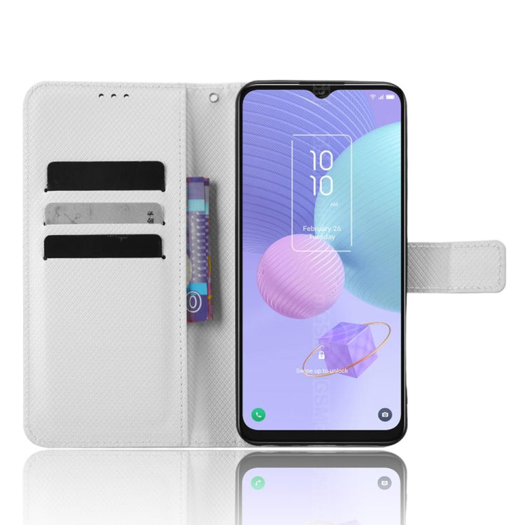 For TCL 408 Diamond Texture Leather Phone Case