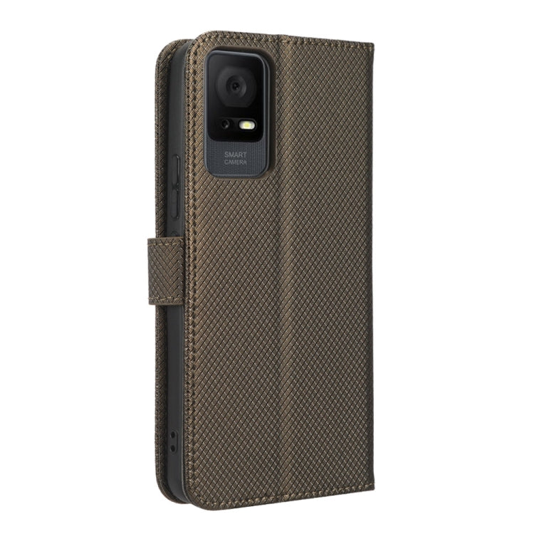 For TCL 408 Diamond Texture Leather Phone Case