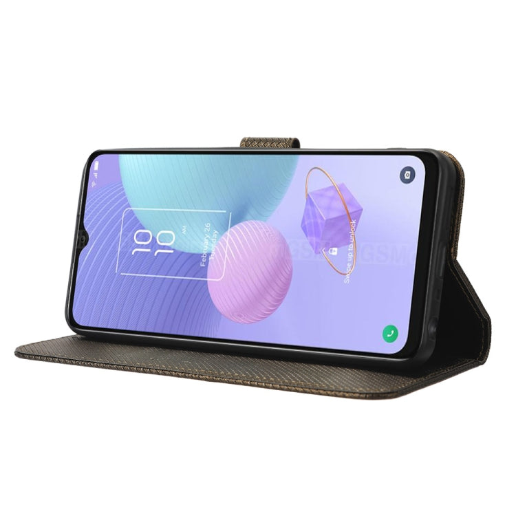 For TCL 408 Diamond Texture Leather Phone Case