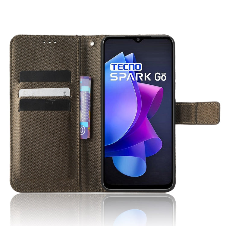 For Tecno Spark Go 2023 Diamond Texture Leather Phone Case