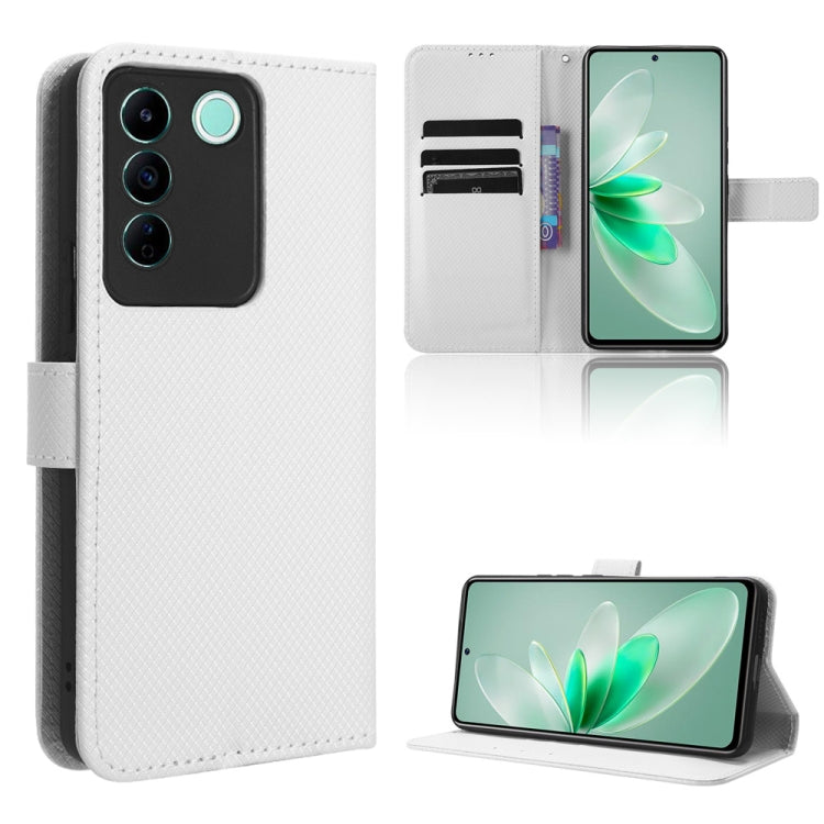 For vivo V27e / S16e Diamond Texture Leather Phone Case