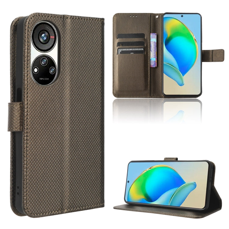 For ZTE Blade V40s Diamond Texture Leather Phone Case