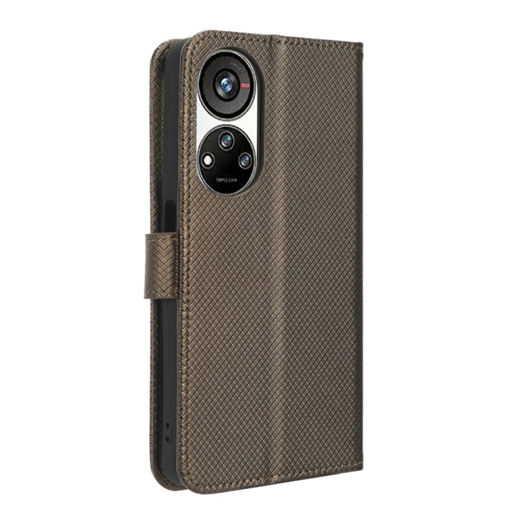 For ZTE Blade V40s Diamond Texture Leather Phone Case