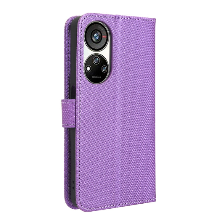 For ZTE Blade V40s Diamond Texture Leather Phone Case