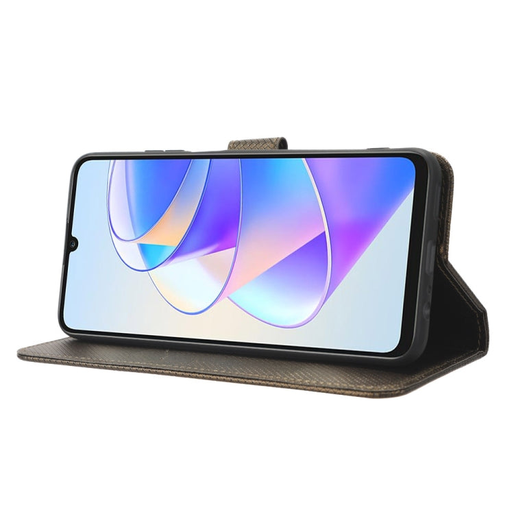 For Honor X7a Diamond Texture Leather Phone Case