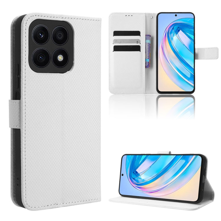 For Honor X8a Diamond Texture Leather Phone Case