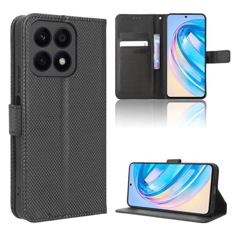For Honor X8a Diamond Texture Leather Phone Case