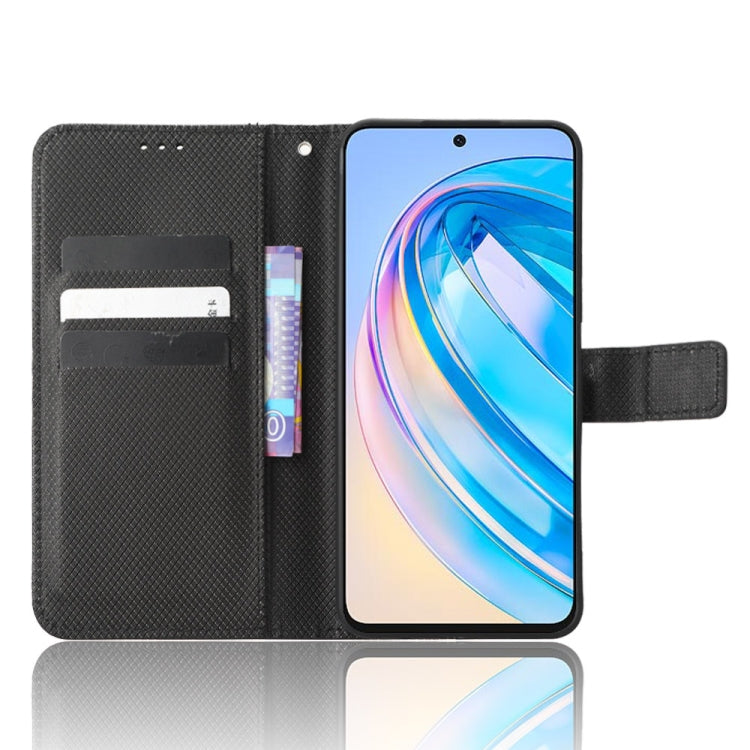For Honor X8a Diamond Texture Leather Phone Case