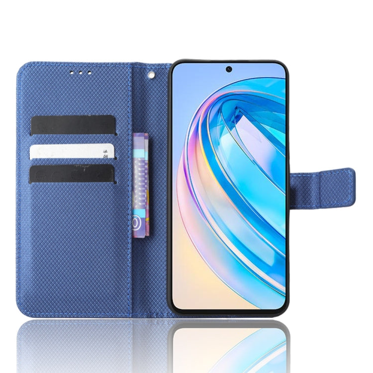 For Honor X8a Diamond Texture Leather Phone Case