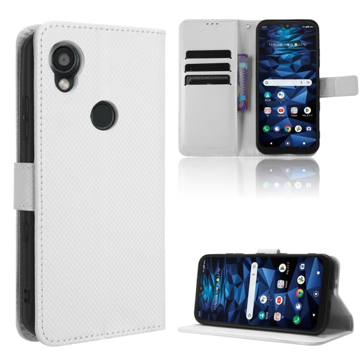 For Kyocera Digno SX3 KYG02 Diamond Texture Leather Phone Case