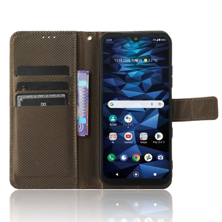 For Kyocera Digno SX3 KYG02 Diamond Texture Leather Phone Case