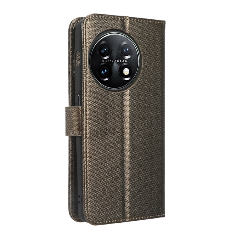 For OnePlus 11R / Ace 2 Diamond Texture Leather Phone Case