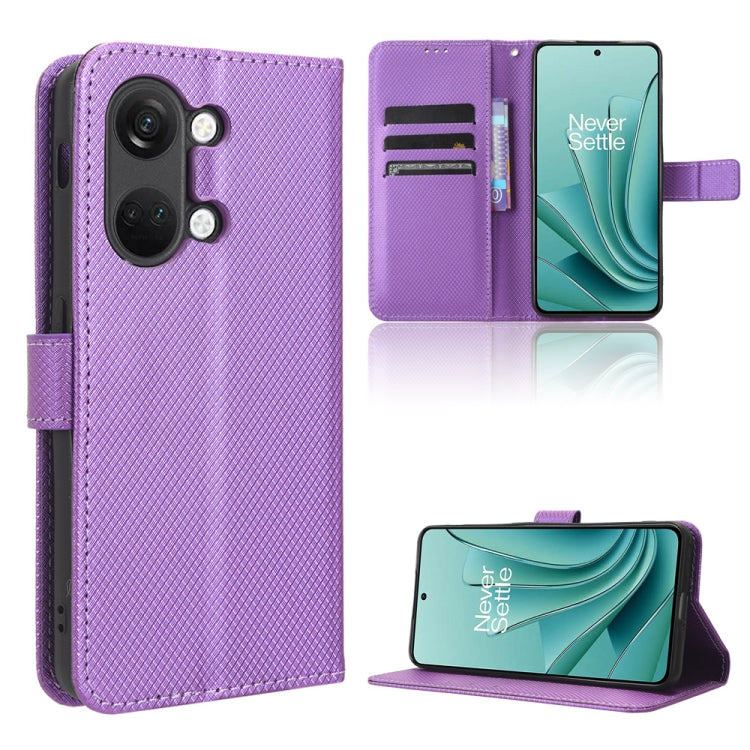 For OnePlus Ace 2V Diamond Texture Leather Phone Case