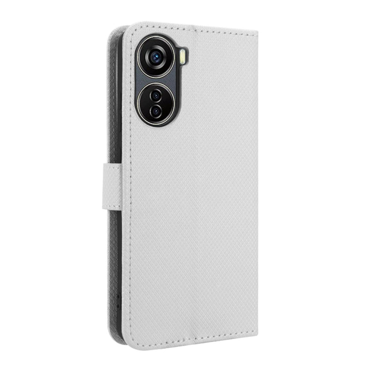 For ZTE Blade V40 Design Diamond Texture Leather Phone Case