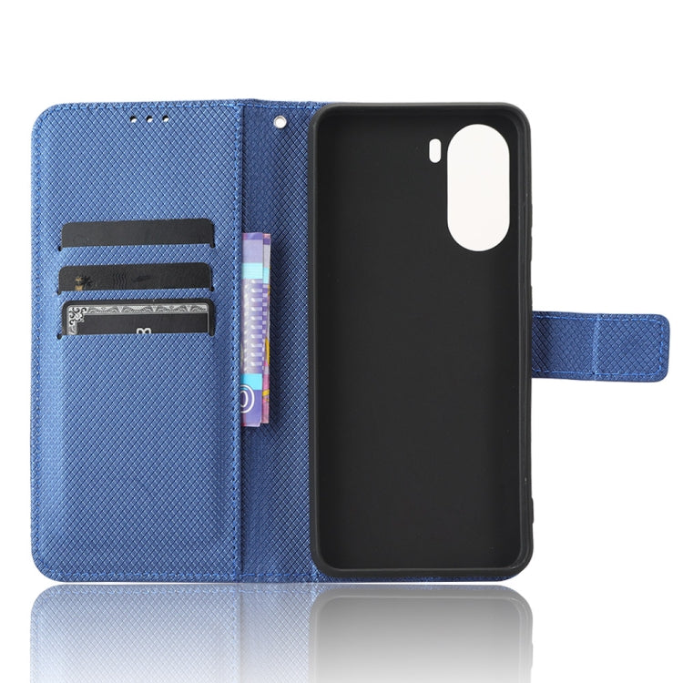 For ZTE Blade V40 Design Diamond Texture Leather Phone Case