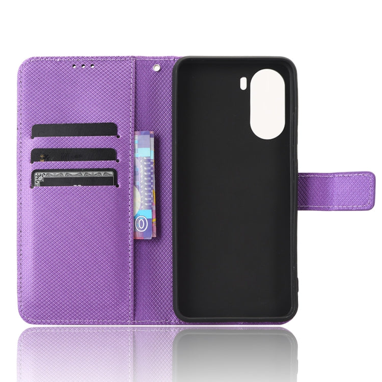 For ZTE Blade V40 Design Diamond Texture Leather Phone Case