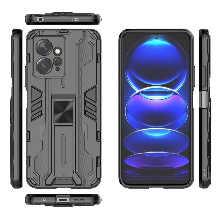 For Xiaomi Redmi Note 12 4G Supersonic PC + TPU Shock-proof Phone Case with Holder
