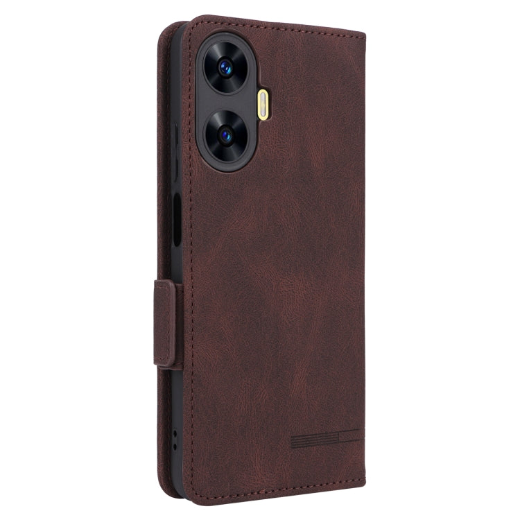 For Realme C55 Magnetic Clasp Leather Phone Case