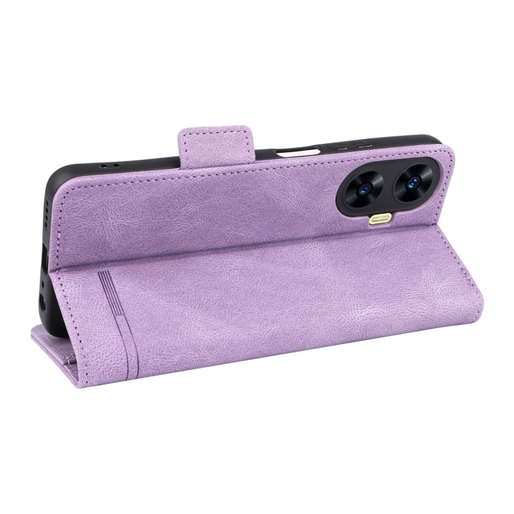 For Realme C55 Magnetic Clasp Leather Phone Case