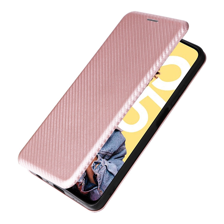 For Realme C55 Carbon Fiber Texture Flip Leather Phone Case