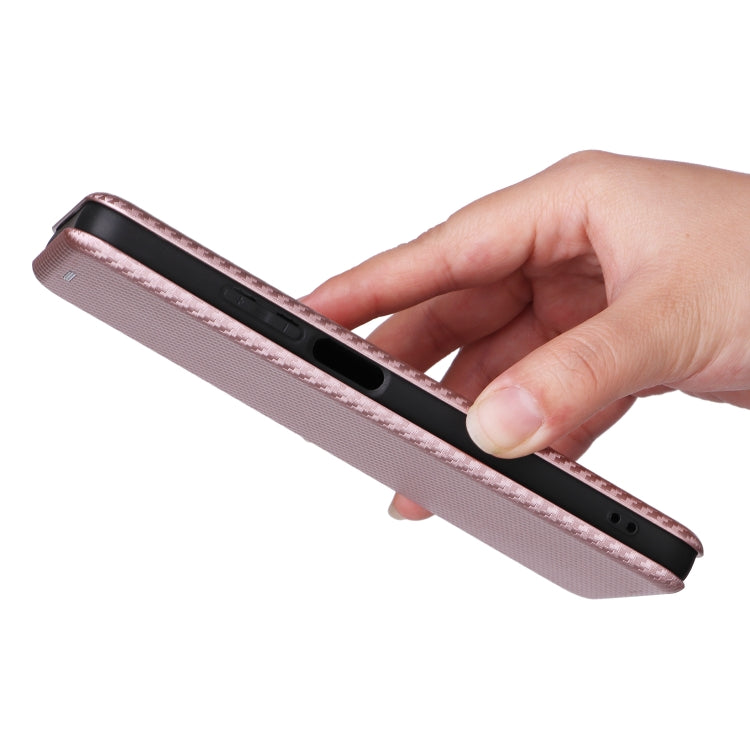 For Realme C55 Carbon Fiber Texture Flip Leather Phone Case