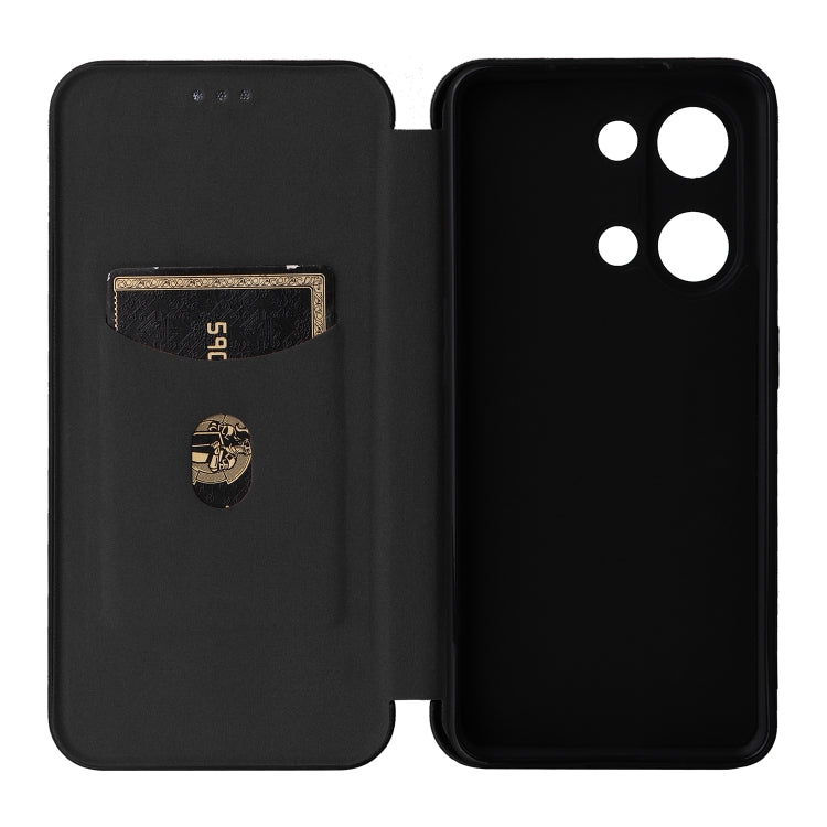 For OnePlus Ace 2V Carbon Fiber Texture Flip Leather Phone Case