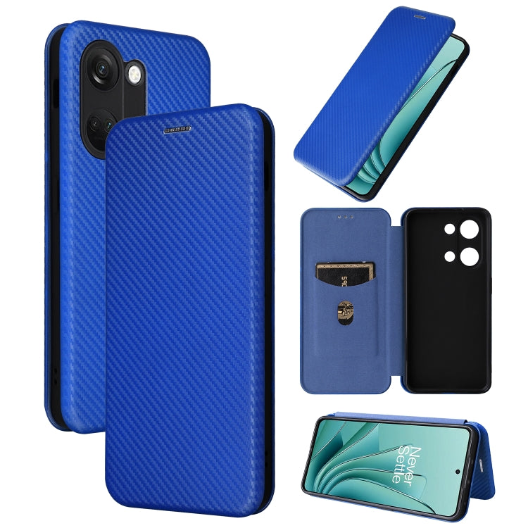 For OnePlus Ace 2V Carbon Fiber Texture Flip Leather Phone Case