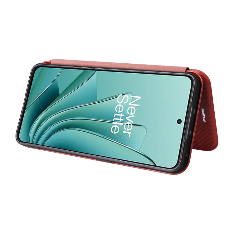 For OnePlus Ace 2V Carbon Fiber Texture Flip Leather Phone Case