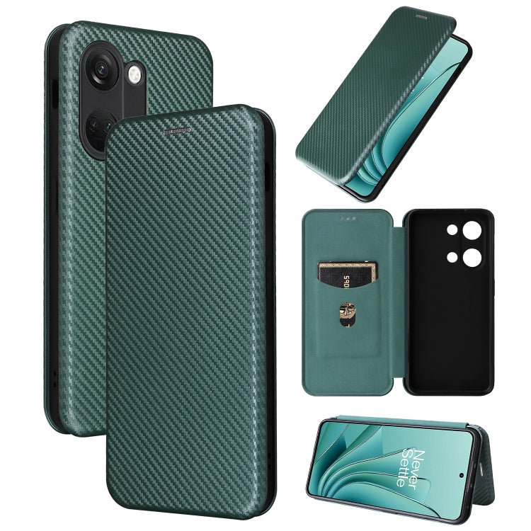 For OnePlus Ace 2V Carbon Fiber Texture Flip Leather Phone Case